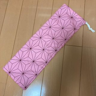 ドラムスティック·譜面台ケース☆和柄系☆麻の葉柄ピンク(その他)