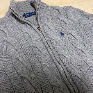 ポロラルフローレン(POLO RALPH LAUREN)のPOLO RALPH LAUREN ポロラルフローレン ニットブルゾン　グレー(ブルゾン)