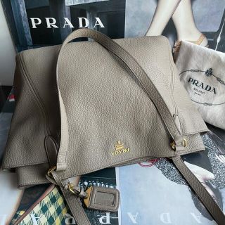 プラダ(PRADA)の【正規品】極美品 ✨PRADA VIT.DAINO アルジラ グレー バッグ(ショルダーバッグ)