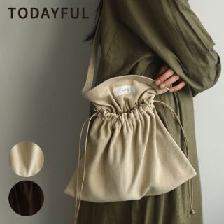 トゥデイフル(TODAYFUL)のトゥデイフルレザーサコッシュアイボリー(その他)