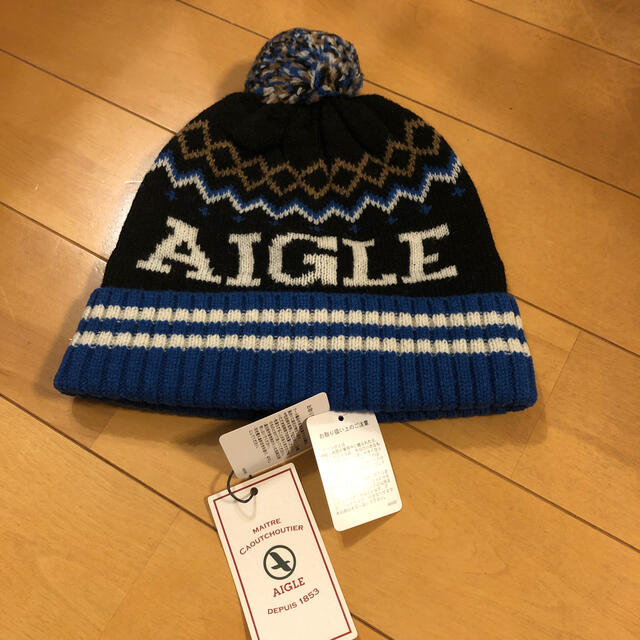 AIGLE(エーグル)のAIGLE☆ニット帽 メンズの帽子(ニット帽/ビーニー)の商品写真