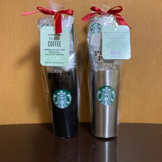 スターバックスコーヒー(Starbucks Coffee)のスターバックスタンブラー 500ml×2本 コーヒー豆70g×2個 (コーヒー)