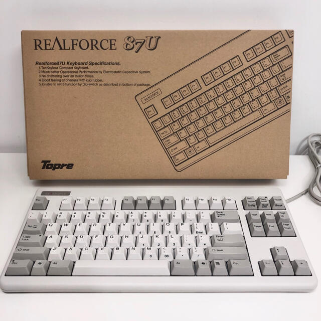 美品 東プレ Realforce 87U 英語ASCII テンキーレス