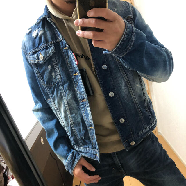 値下げ　DSQUARED 2 ダメージ  Gジャン　46