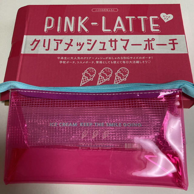 PINK-latte(ピンクラテ)の★新品★ PINK-latte  ピンクラテ クリアメッシュ ポーチ レディースのファッション小物(ポーチ)の商品写真