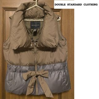 ダブルスタンダードクロージング(DOUBLE STANDARD CLOTHING)のダブスタ★バイカラー リボン ダウンベスト(ダウンベスト)