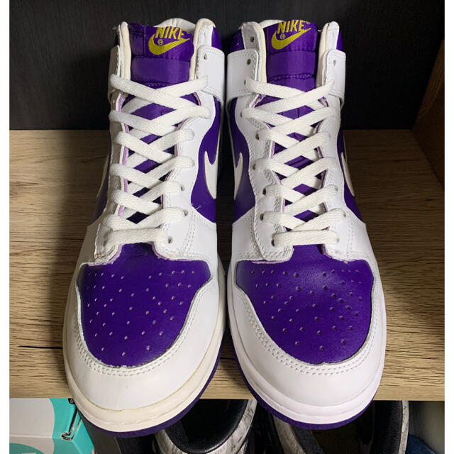 purple white nike