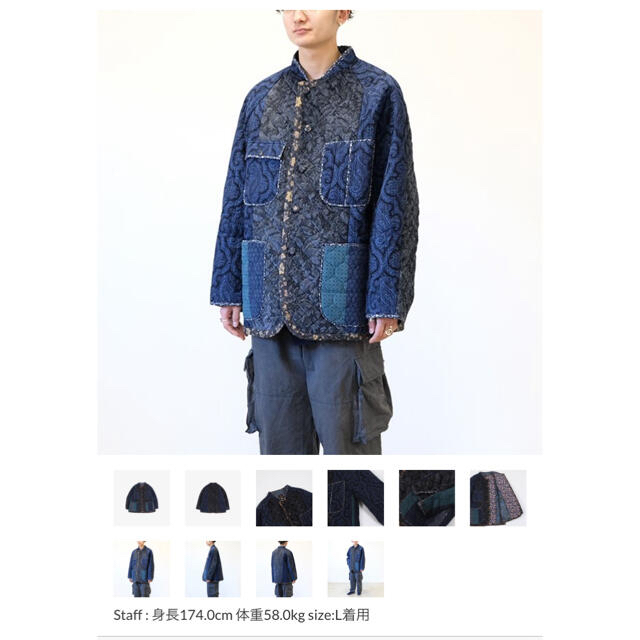 Needles(ニードルス)のNeedles CHORE COAT - SWITCHED QUILT Lサイズ メンズのジャケット/アウター(その他)の商品写真