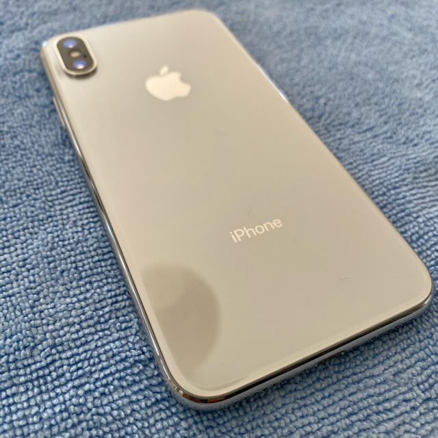 スマートフォン本体【値下げ】 iPhone X 256GB シルバー　SIMフリー