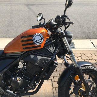 レブル250 タンクカバー(オレンジ)andエンジンカバー(黒) | www.fk