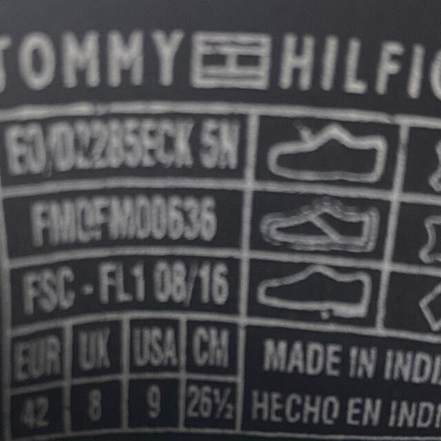 TOMMY HILFIGER(トミーヒルフィガー)のデッキシューズ 26.5 TOMMY HILFIGER メンズの靴/シューズ(デッキシューズ)の商品写真