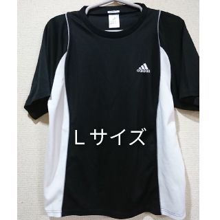 アディダス(adidas)のアディダス(adidas) スポーツTシャツL スポーツウェア(L・黒・白)(ウェア)