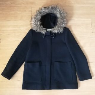 ザラキッズ(ZARA KIDS)のzara ウールコート　ネイビー　11-12years 152cm(ジャケット/上着)