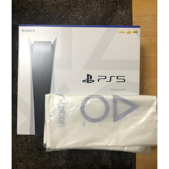 SONY(ソニー)のps5 プレーステーション5 ディスク版 エコバッグ付 エンタメ/ホビーのゲームソフト/ゲーム機本体(家庭用ゲーム機本体)の商品写真