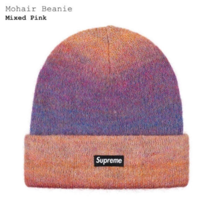 Supreme(シュプリーム)の【Mixed Pink】 Mohair Beanie SUPREME  メンズの帽子(ニット帽/ビーニー)の商品写真