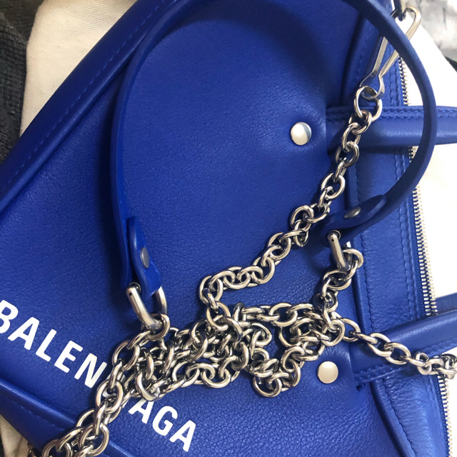 BALENCIAGA バレンシアガ  バッグ トライアングル ブルー 3