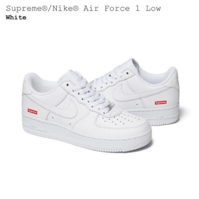 Supreme(シュプリーム)の   新品★supreme ×NIKE  air force1(白) 27.5 メンズの靴/シューズ(スニーカー)の商品写真