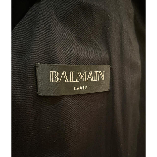 BALMAIN(バルマン)のBALMAIN コーティングライダース メンズのジャケット/アウター(ライダースジャケット)の商品写真