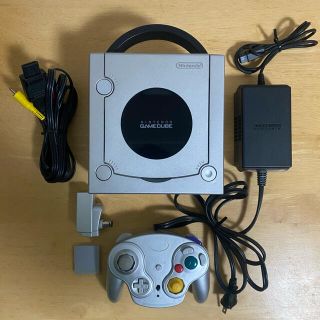 ニンテンドーゲームキューブ(ニンテンドーゲームキューブ)の【完動品】ゲームキューブ 本体セット メモリーカード付き(家庭用ゲーム機本体)