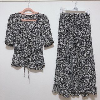 【新品】ココディール♡新作♡花柄セットアップロングワンピース/マキシワンピース