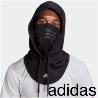 アディダス(adidas)の【未開封新品】アディダス  フェイスカバー　ネックウォーマー　フード　ブラック(ネックウォーマー)