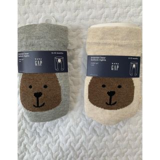 ベビーギャップ(babyGAP)のGAP くまさんタイツ　セット売り(靴下/タイツ)