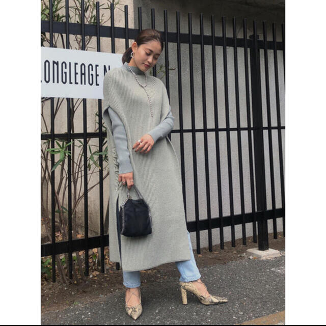 超人気のスカートameri vintage 4WAY MUFFLER LAYERED KNIT - honegori.co.jp
