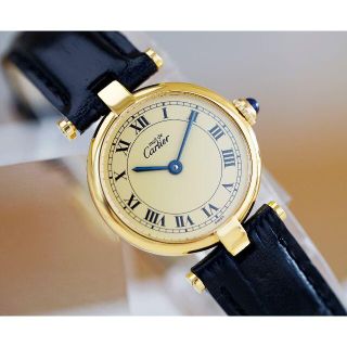 カルティエ(Cartier)の美品 カルティエ マスト ヴァンドーム アイボリー SM Cartier(腕時計)