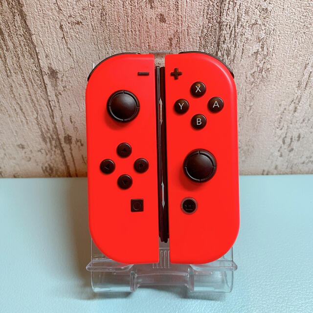 【美品】  Switch ジョイコン Joy-Con L R右左 ネオンレッドブルー