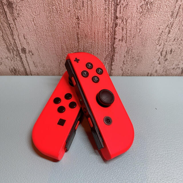 【美品】  Switch ジョイコン Joy-Con L R右左 ネオンレッド