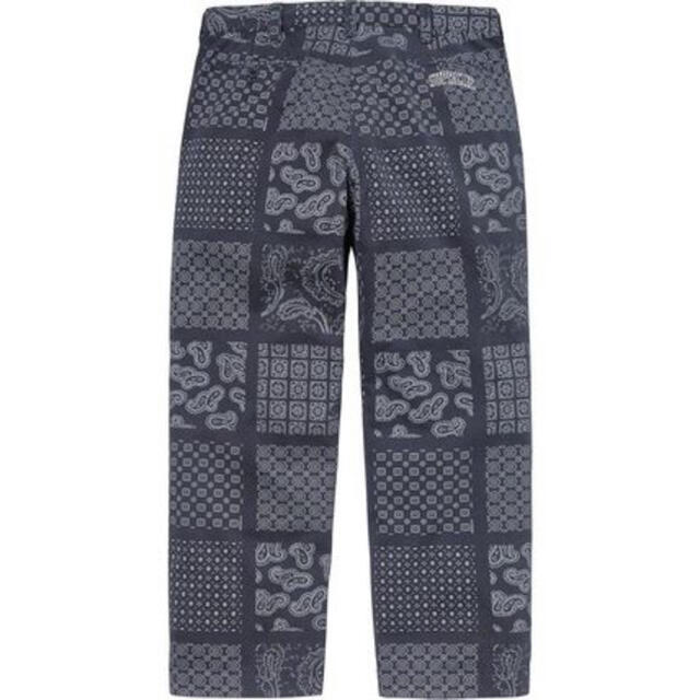 Supreme(シュプリーム)のsupreme Paisley Grid Chino Pant 32 ネイビー メンズのパンツ(チノパン)の商品写真