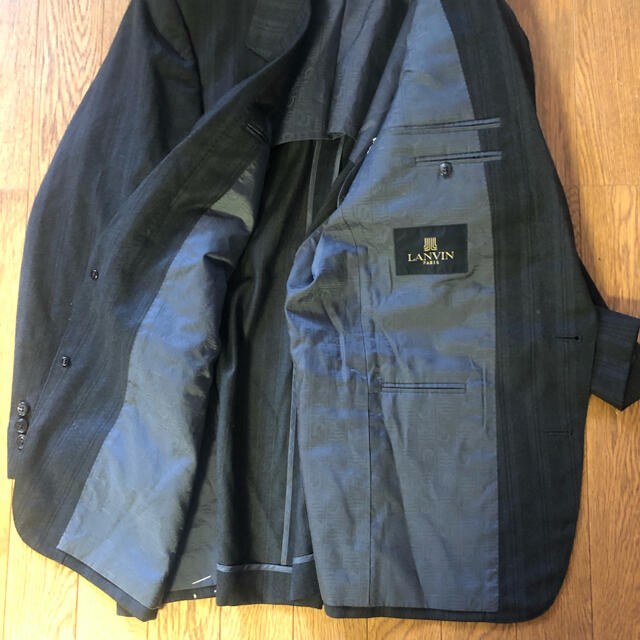 LANVIN(ランバン)のランバン テーラード ジャケット ストライプ ウール フォーマル スーツ メンズのジャケット/アウター(テーラードジャケット)の商品写真