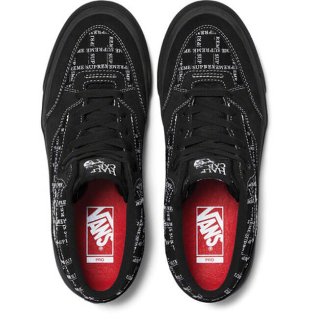 キムタク　私物　Supreme Vans ハーフキャブ　ブラック　27cm