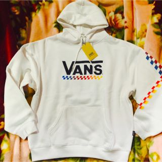 ヴァンズ(VANS)の映えるデザインLサイズ‼️ 原価2800円引き‼️ vans王道白パーカー‼️(パーカー)