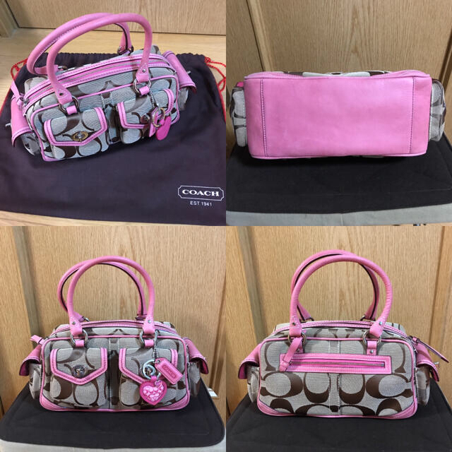 ◆未使用◆COACH正規品◆ハンドバッグ◆コロンと可愛いピンク尽くしのバッグ◆
