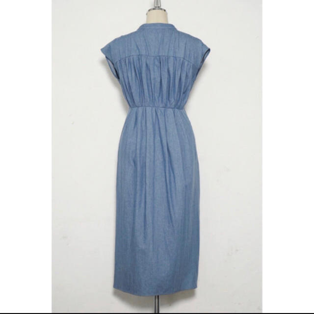 her lip to♡ Denim Wrap-effect Midi Dress レディースのワンピース(ロングワンピース/マキシワンピース)の商品写真