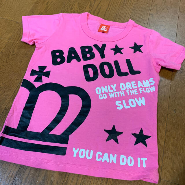 BABYDOLL(ベビードール)のBABY DOLL Tシャツ2枚セット（未使用）　120cm  キッズ/ベビー/マタニティのキッズ服女の子用(90cm~)(Tシャツ/カットソー)の商品写真