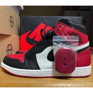 ナイキ(NIKE)のつま赤 AJ1 エアジョーダン1 (スニーカー)