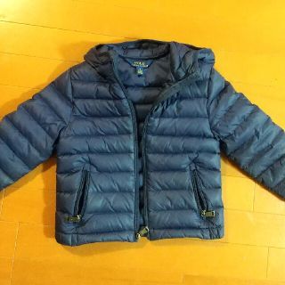 ポロラルフローレン(POLO RALPH LAUREN)のポロ ラルフローレン キッズ ダウンジャケット 紺 ネイビー 110(コート)