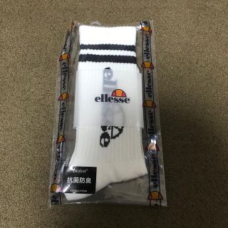 エレッセ(ellesse)の新品 エレッセ ソックス 25～27cm ホワイト×ネイビー(ソックス)