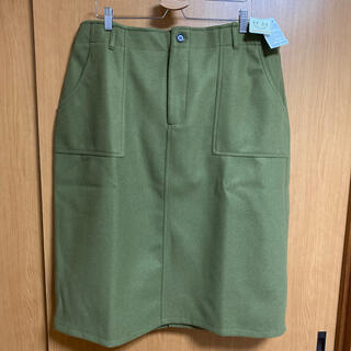 ウールライクストレッチタイトスカート　5L〜6L(ロングスカート)