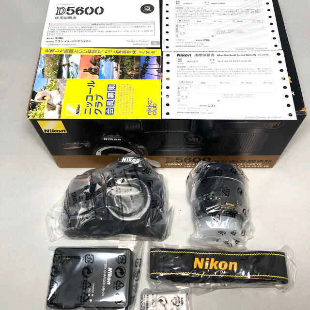 Nikon(ニコン)の新品未使用 Nikon D5600 AF-P18-55レンズKITメーカー保証付 スマホ/家電/カメラのカメラ(デジタル一眼)の商品写真