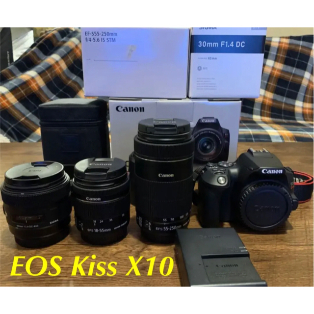 Canon EOS KISS X10+標準レンズ&望遠レンズ&単焦点レンズ 日本最大