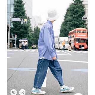 コモリ(COMOLI)の【クーポン期間限定値下げ】unfil wide tapered trousers(デニム/ジーンズ)