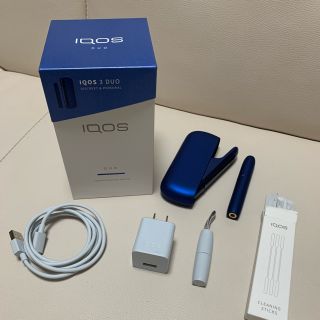 アイコス(IQOS)のIQOS 3 DUO ブルー(タバコグッズ)