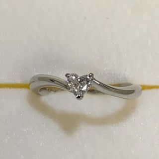 ジュエリーツツミ(JEWELRY TSUTSUMI)の美品❣️ジュエリーツツミ pt900 ハートダイヤリング 0.212ct(リング(指輪))