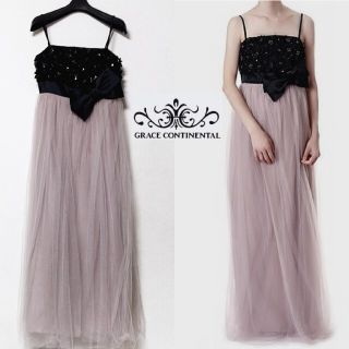 グレースコンチネンタル チュール ロングドレスの通販 12点 | GRACE
