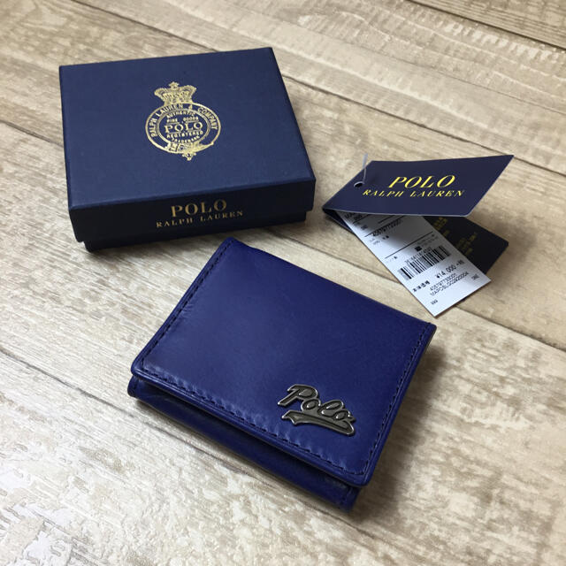 POLO RALPH LAUREN(ポロラルフローレン)の新品未使用 牛革レザー POLO Ralph Lauren コインケース メンズのファッション小物(コインケース/小銭入れ)の商品写真