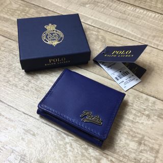 ポロラルフローレン(POLO RALPH LAUREN)の新品未使用 牛革レザー POLO Ralph Lauren コインケース(コインケース/小銭入れ)