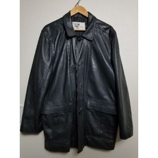 Pierre Balmain（ピエールバルマン） ジップアップレザーブルゾン